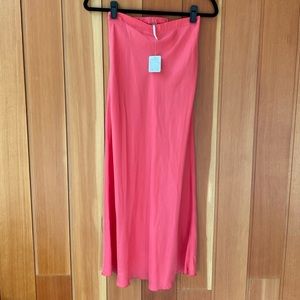 Free people 100% silk skirt NWT